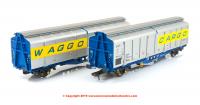 SB008K Revolution Trains IZA Cargowaggon Twin number 2380 2929 072-9 in revised livery with flashing red tail lamp